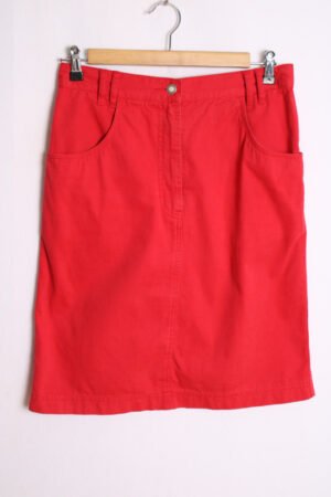 Falda Denim Vintage Tono Fresa "M"