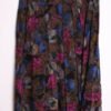 Falda Print Flores Vintage Tonos Oscuros "XL"