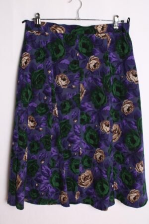 Falda Print Floral Vintage Morada "L"