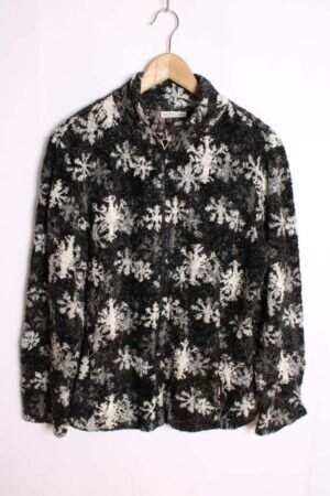 Forro Polar Copos de Nieve Vintage "XL" mujer
