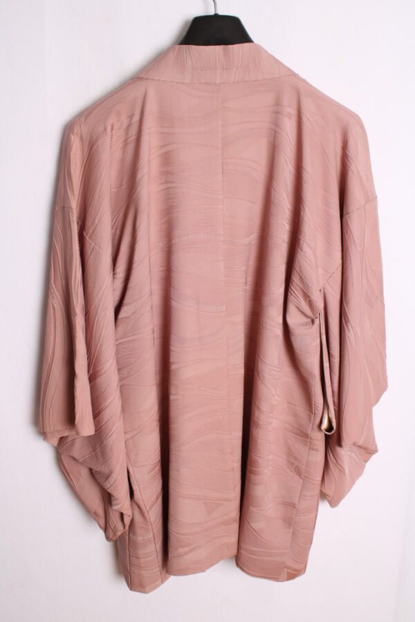 Haori Japonés Vintage Kimono  Rosa Empolvado