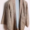 Haori Japonés Vintage Kimono Gris Estampado