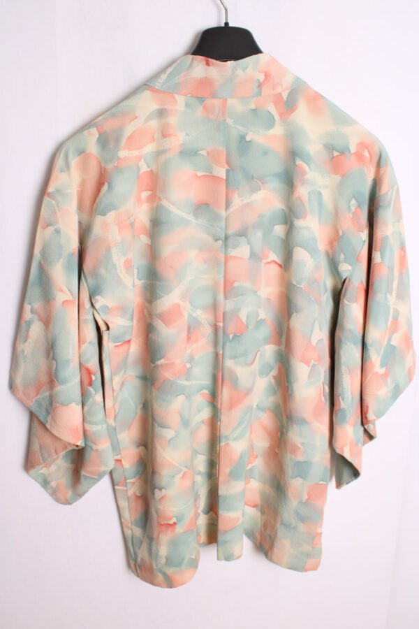 Haori Japonés Vintage Print Kimono Tonos Pastel