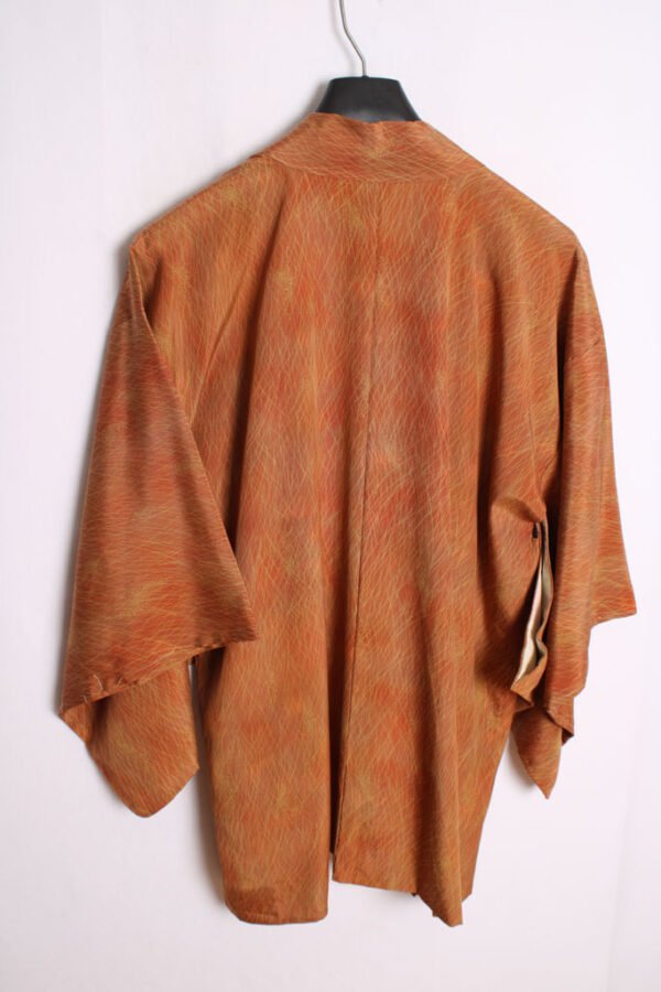kimono haori vintage-49 Haori Japonés Vintage Kimono Color Cobrizo