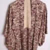 Haori Japonés Vintage Kimono Estampado Morado