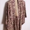 Haori Japonés Vintage Kimono Estampado Morado