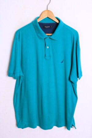 Polo Nautica Vintage Verde Turquesa "XL"