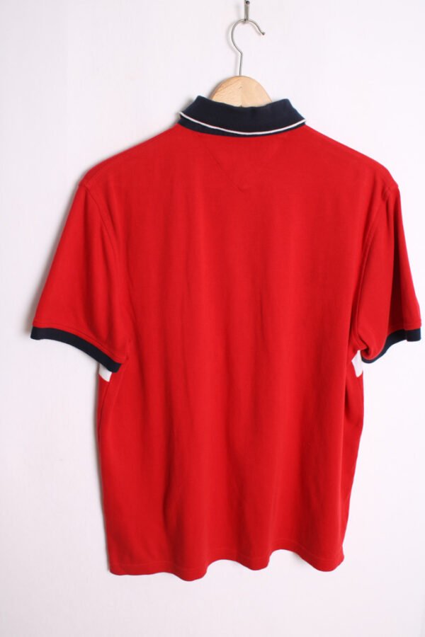Polo Vintage Tommy Hilfiger Rojo y Blanco "M"