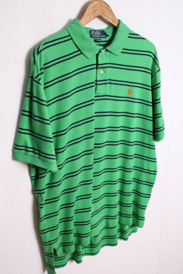 Polo Ralph Lauren Vintage Marino Rayas "L"