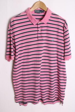 Polo Ralph Lauren Vintage Rayas Rosas y Azules "L"