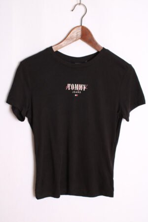 Camiseta Vintage Negra Tommy Hilfiger Jeans "XS/S"