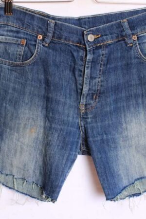 Short Levis 501 Vintage Azul con Desgastes W33 nº11