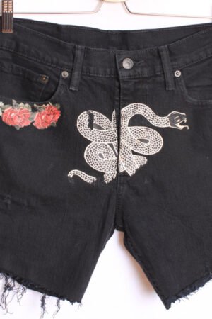 Short Levis 511 Vintage Negro con Serpiente W32 nº8