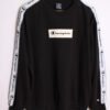 Sudadera Vintage Negra Champion "XL"