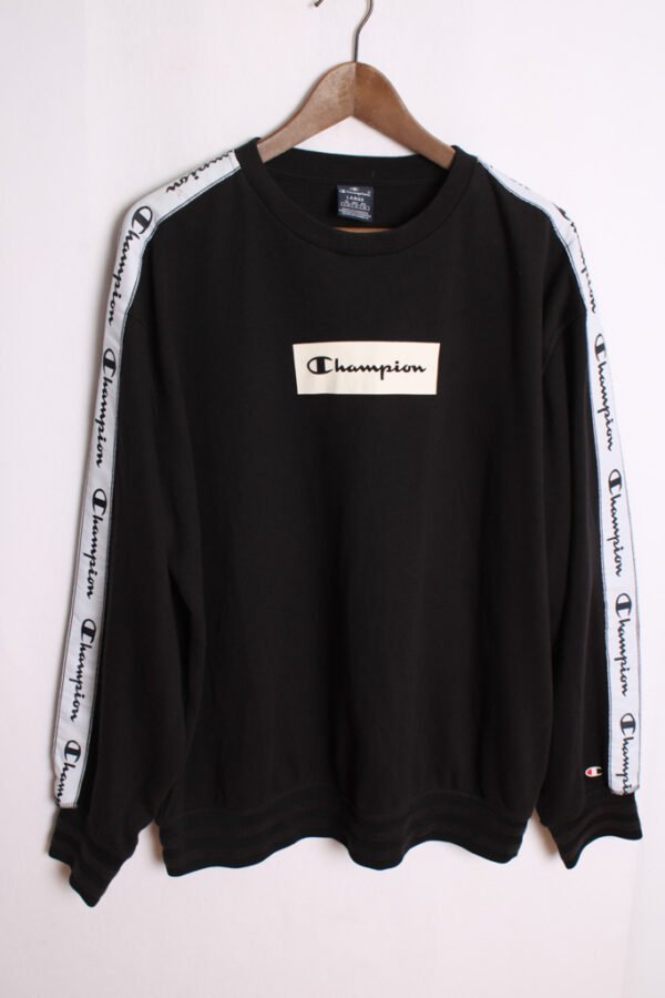 Sudadera Vintage Negra Champion "XL"