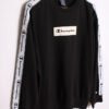 Sudadera Vintage Negra Champion "XL"