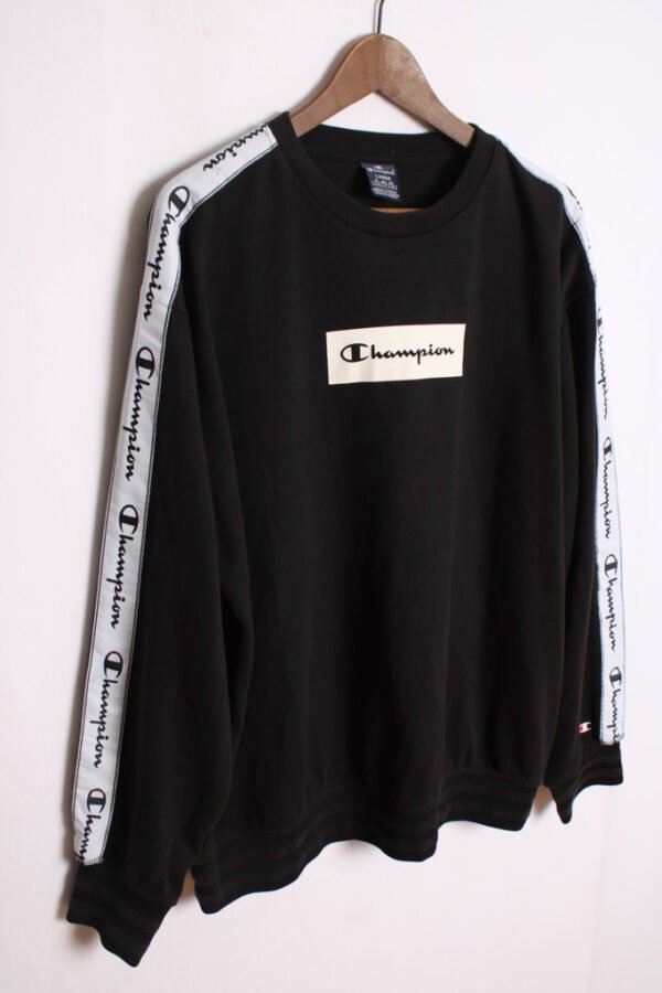 Sudadera Vintage Negra Champion "XL"