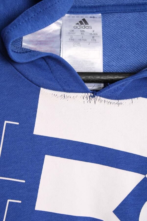 Sudadera Adidas Vintage Azul con Capucha "S/M"