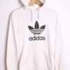 Sudadera Adidas Vintage Hoodie Blanca "S"