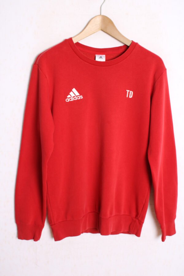 Sudadera Vintage Roja de Adidas "S"