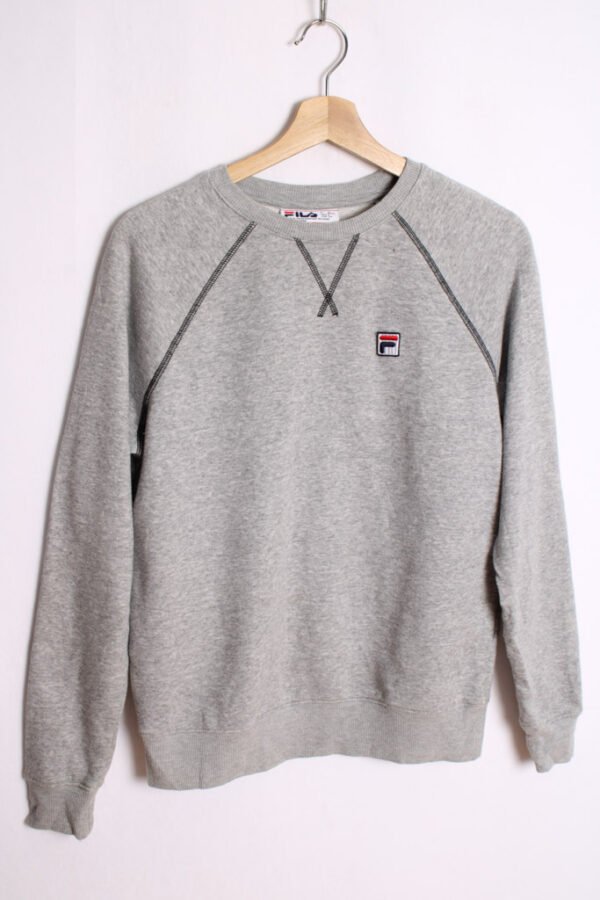 Sudadera Fila Gris Vintage Logo Peque "S"