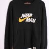 Sudadera Vintage Nike Negra Jordan "S"