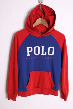 sudadera-vintage-sport-capucha-46.jpg Sudadera Ralph Lauren Vintage Roja y Azul "XS"