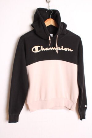 Sudadera Champion Vintage Negra y Rosa "M" mujer