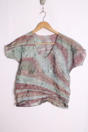 Top Vintage Efecto Arrugado Pastel "S"