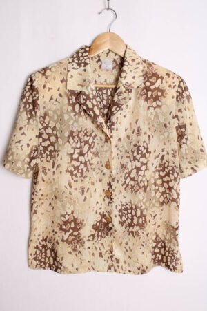 Blusa Vintage Estampado Animal Print "M"