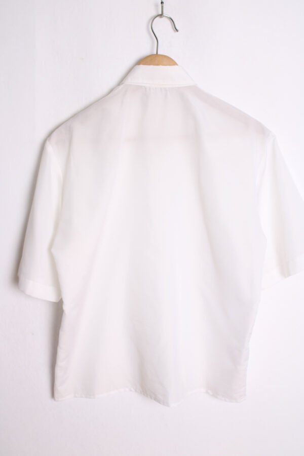 Blusa Blanca Vintage Pasamanería "M"