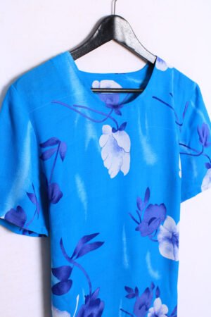 Vestido Largo Vintage con Flores "XL"