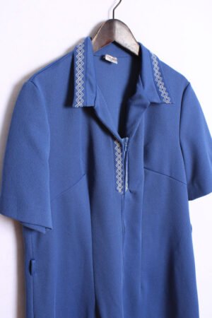 Vestio 70s Vintage Azul Grisaceo Midi "XL"
