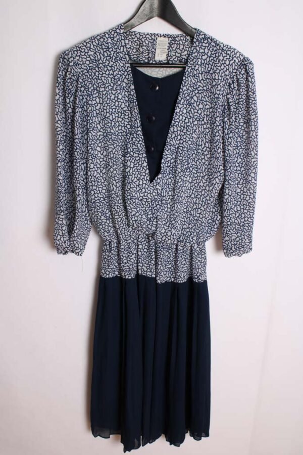 Vestido Estampado Bicolor Vintage "XL/2XL"