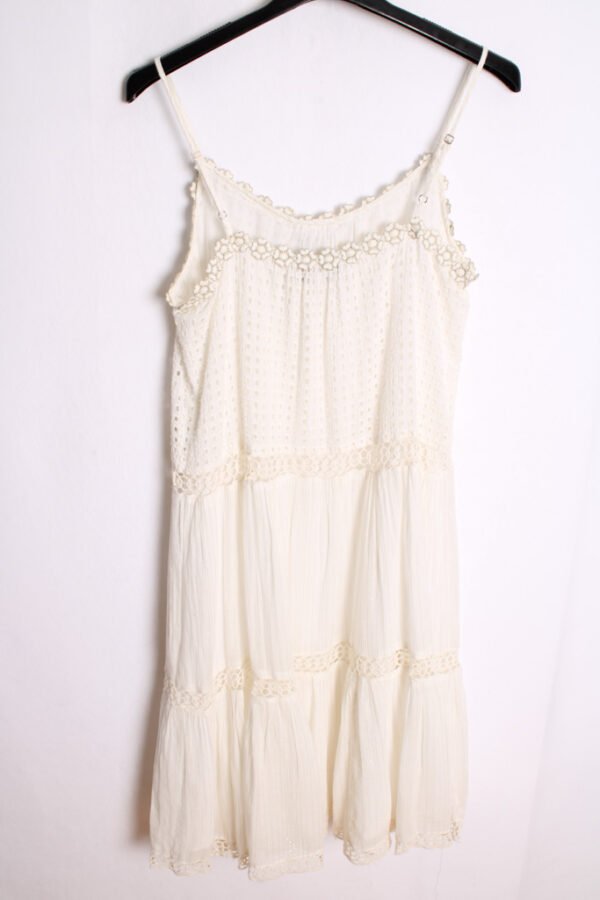 Vestido Midi Hilos Dorados Vintage "L/XL"