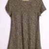 Vestido Vintage Negro Motitas Amarillas "XL"