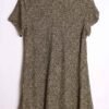 Vestido Vintage Negro Motitas Amarillas "XL"