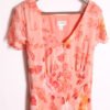 Vestido Rosa Vintage Flores y Hojas "2XL"