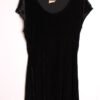 Vestido Terciopelo Vintage Negro "M/L"
