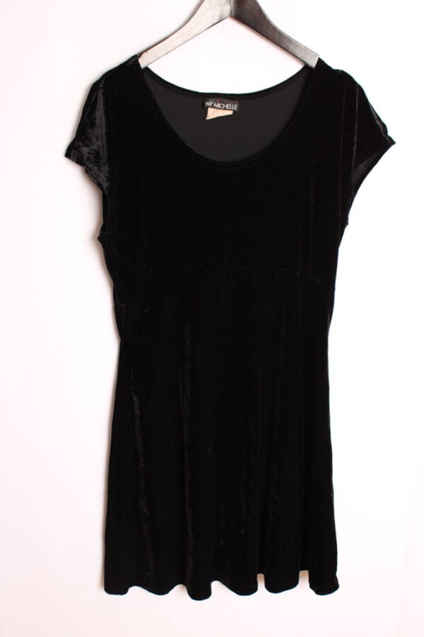 Vestido Terciopelo Vintage Negro "M/L"