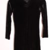 Vestido Terciopelo Mini Negro Vintage "2XS"