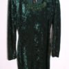 Vestido Terciopelo Verde Vintage "M"