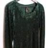 Vestido Terciopelo Verde Vintage "M"