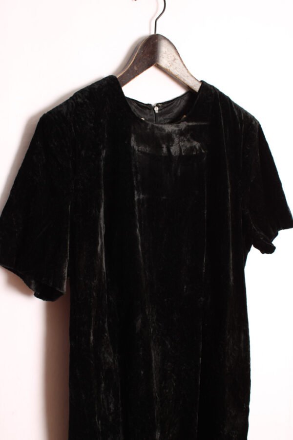 Vestido Terciopelo Vintage Negro "M/L"