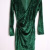 Vestido Terciopelo Verde Vintage "XS"
