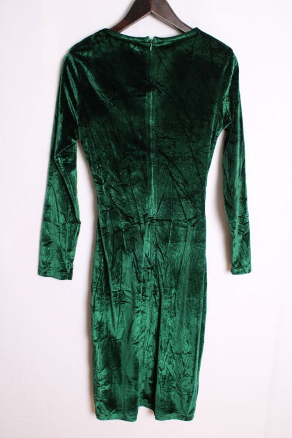 Vestido Terciopelo Verde Vintage "XS"