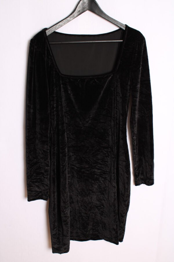 Vestido Terciopelo Escote Cuadrado Vintage "M"