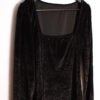 Vestido Terciopelo Escote Cuadrado Vintage "M"