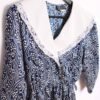Vestido Lunares Cuello Bobo Vintage "M"