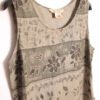 Vestido Vintage 90´s Maxi de Lino  Tonos Grises "XL/2XL"